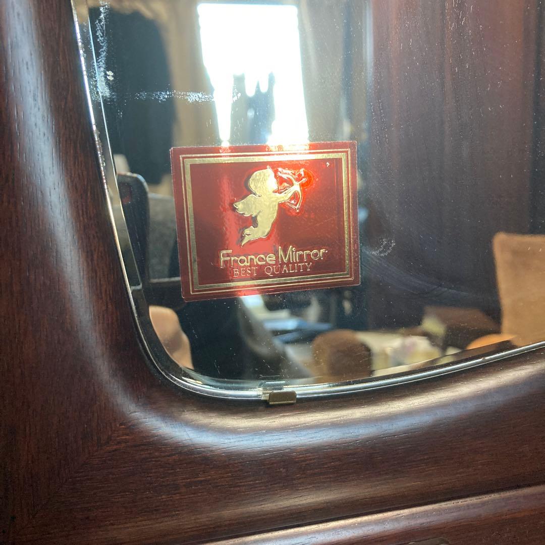 美品 ❤︎ アンティーク ドレッサー ライト付き 鏡台 収納多数 婚礼家具