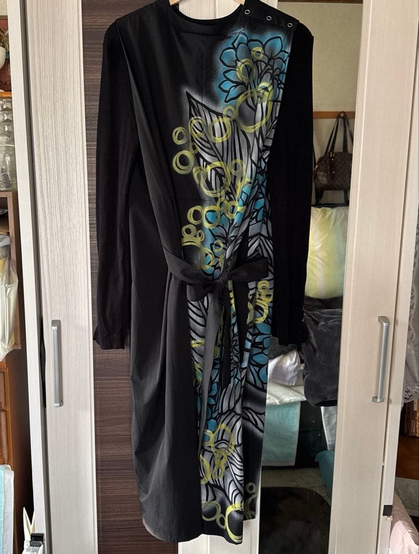 洋カン柄ノースリーブワンピース