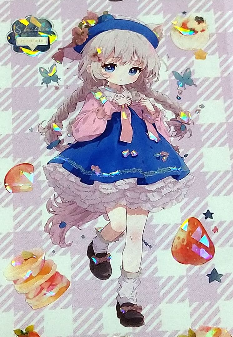 廃盤品✩J1068＃莓果庄园(贝壳光)未定義切売り海外人物マステ女の子AIマステ