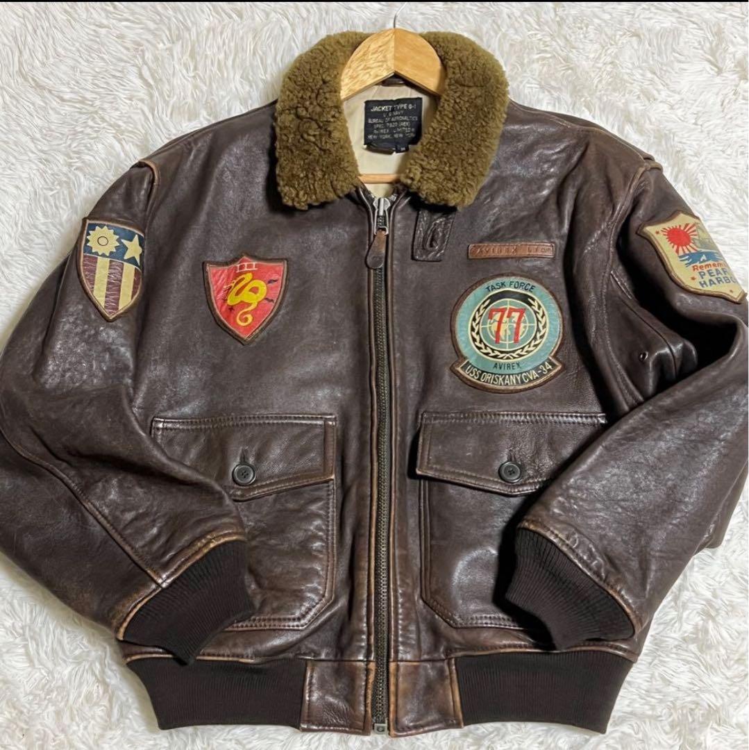 G-1 フライトジャケット レザージャケット　M AVIREX アヴィレックス