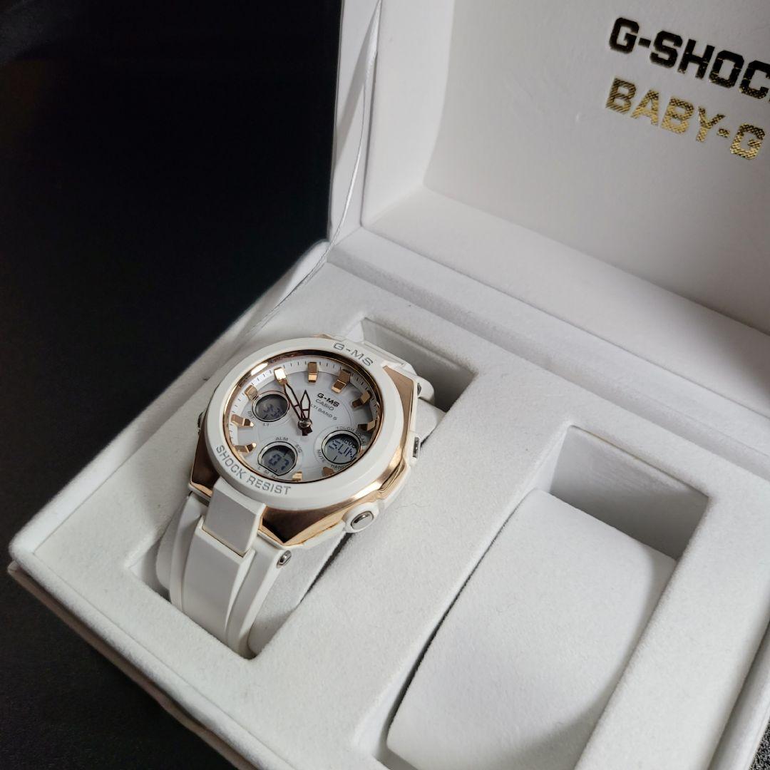 BABY-G デジタル腕時計　電波ソーラー G-MS MSG-W100G 美品