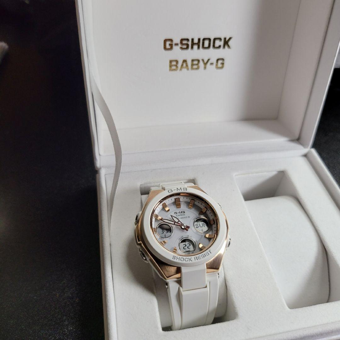 BABY-G デジタル腕時計　電波ソーラー G-MS MSG-W100G 美品