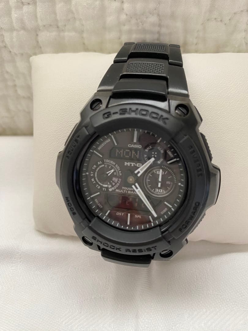 希少G-SHOCK MTG 1500B 電波ソーラーメタル　ブラック