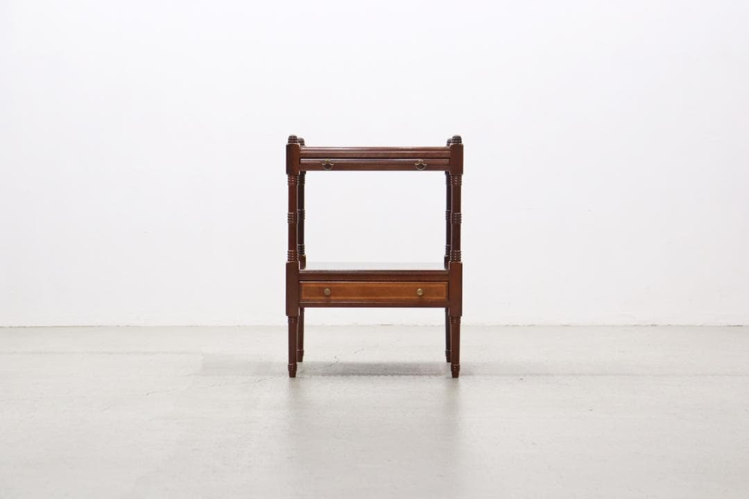 U.S. アメリカ ボンベイ サイドテーブル ラック ベッドサイド ヴィンテージ