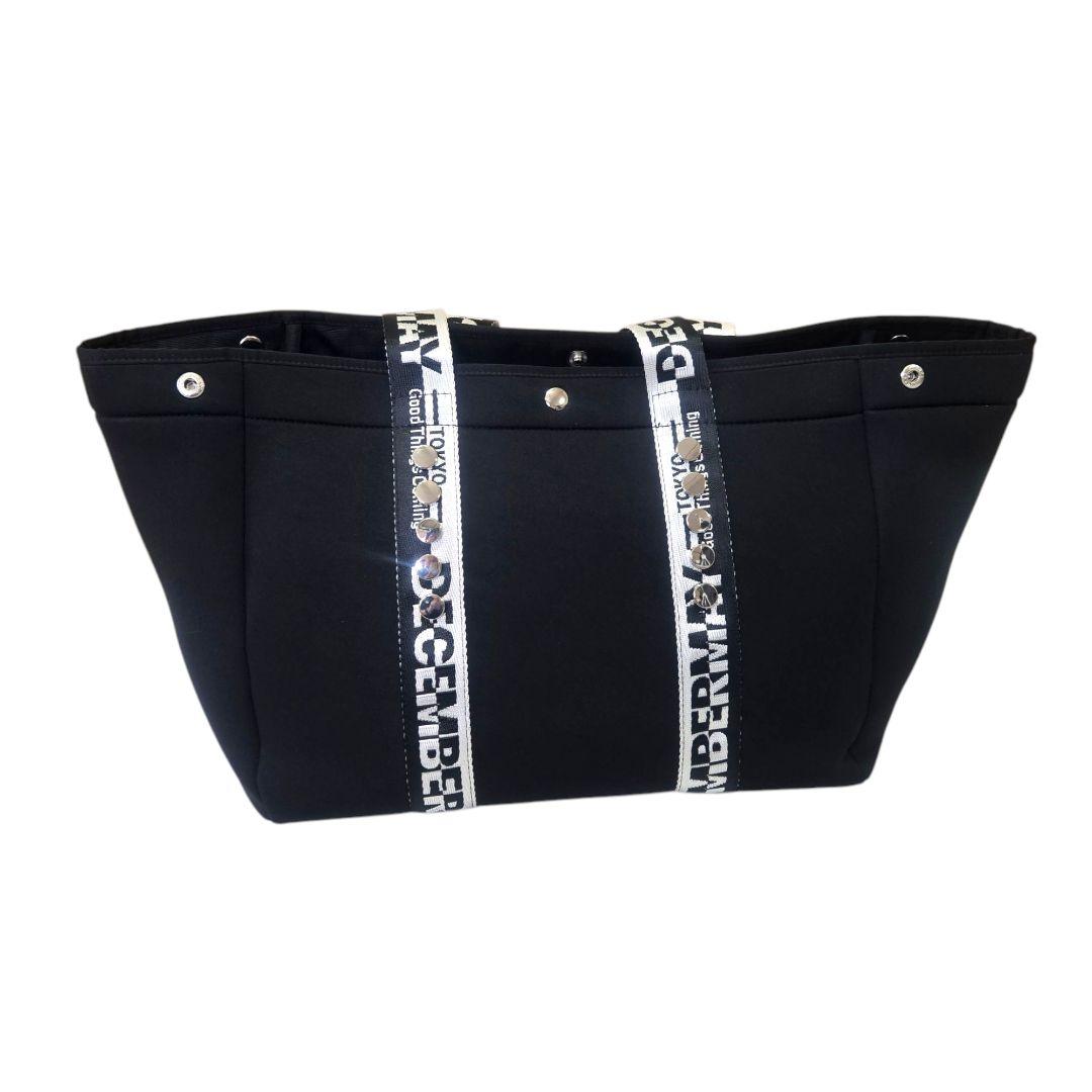 【新品】DECEMBERMAY 　ゴルフ　トートバッグ　ブラック　大容量