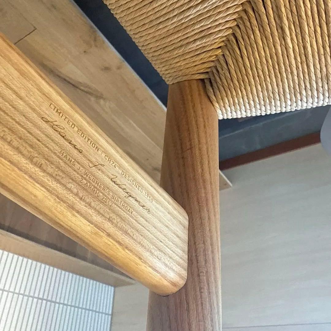 ch24 Yチェア エルム材 SH45cm birthday edition