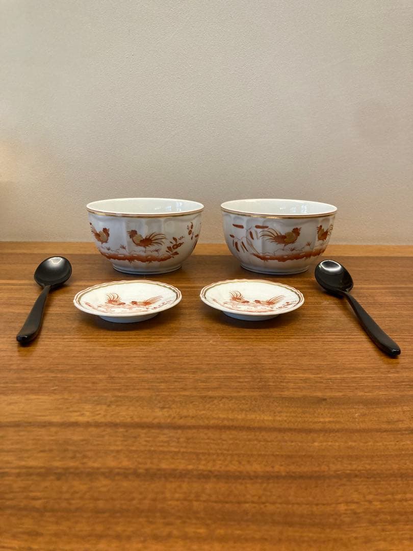 Richard Ginori 鶏柄ボウルセット