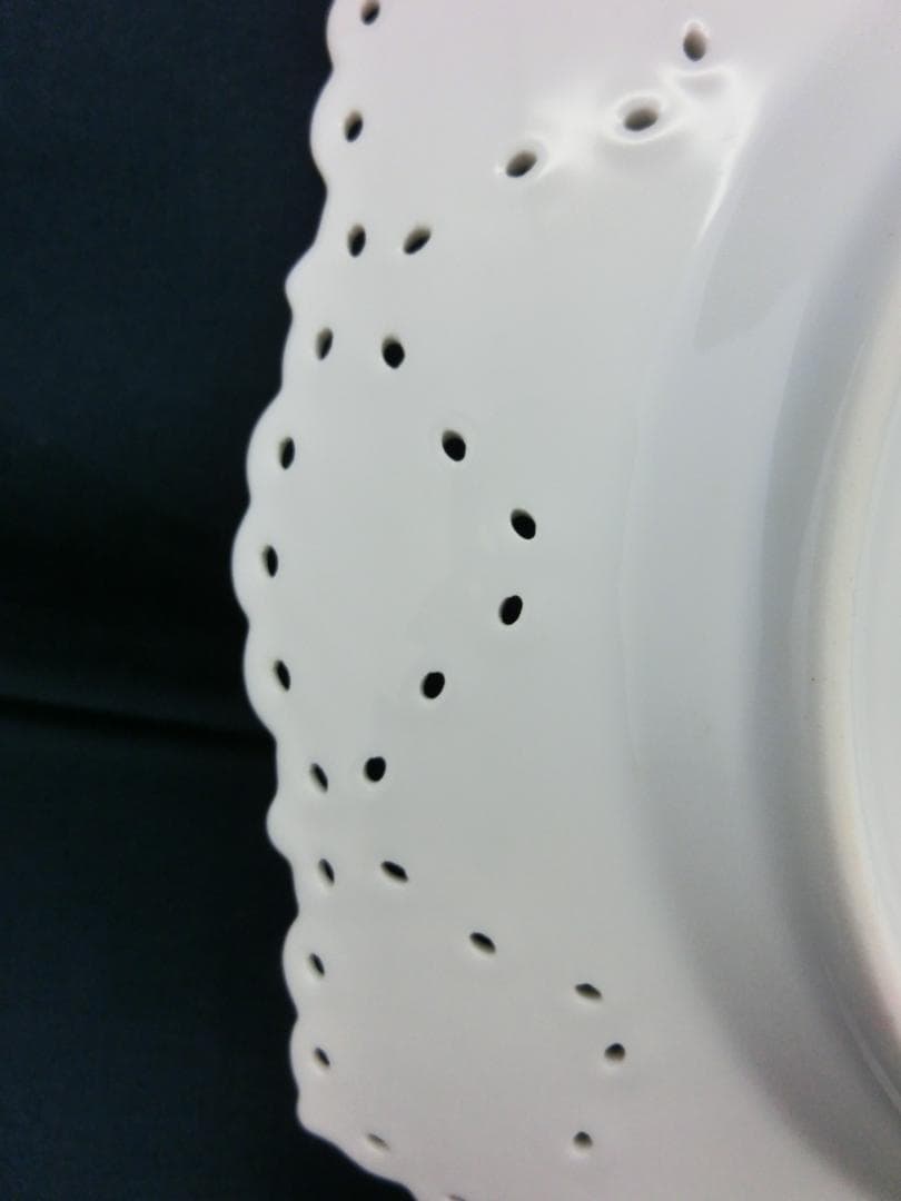 ☆ロイヤルコペンハーゲン☆バーガンディダブルレース21ｃｍ