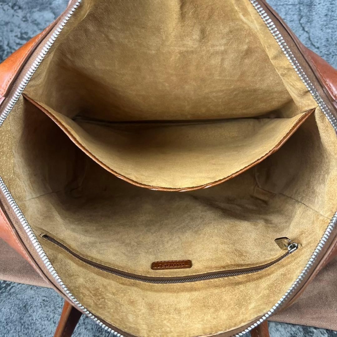 HIROFU ヒロフ カーフレザー バッグ キャラメルブラウン A4対応