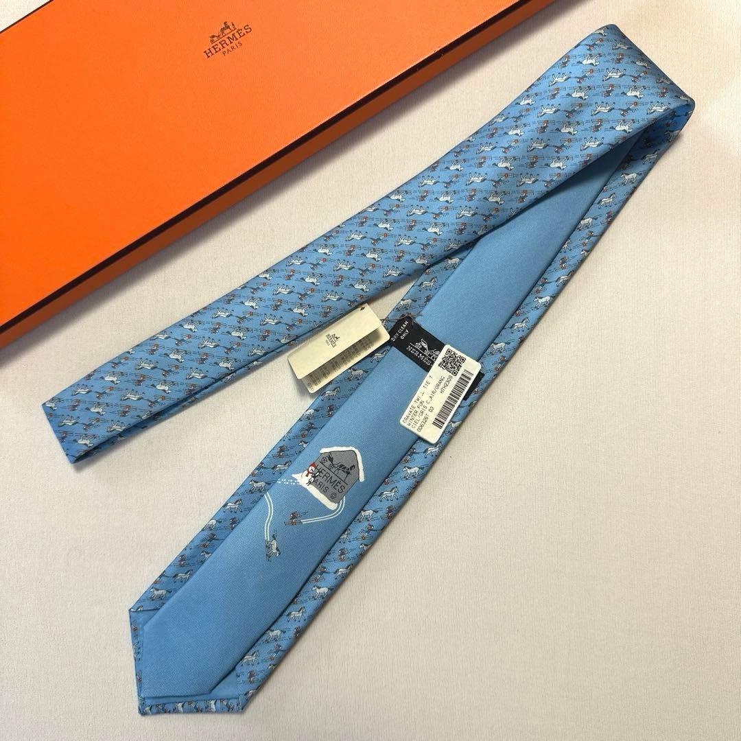 エルメス ネクタイ《ウィンター・ファン》 新品 未使用