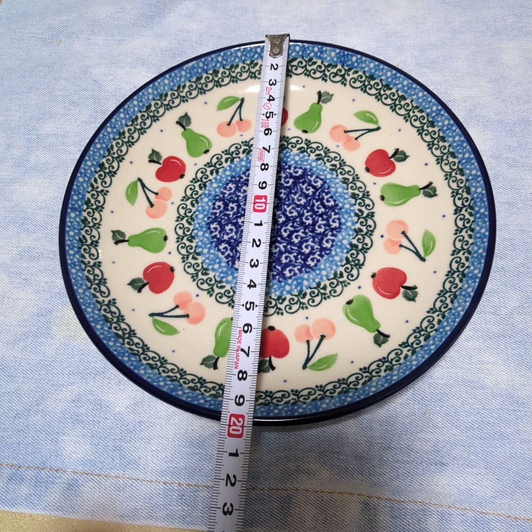 ポーリッシュポタリー　　果物デザイン　3点セット