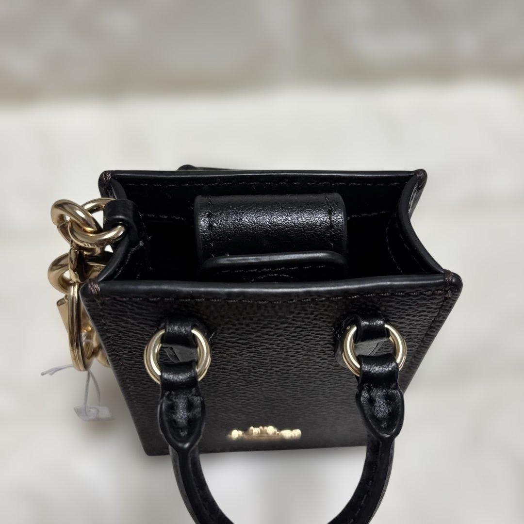 COACH ミニトート バッグチャーム　キーホルダー　シグネチャー
