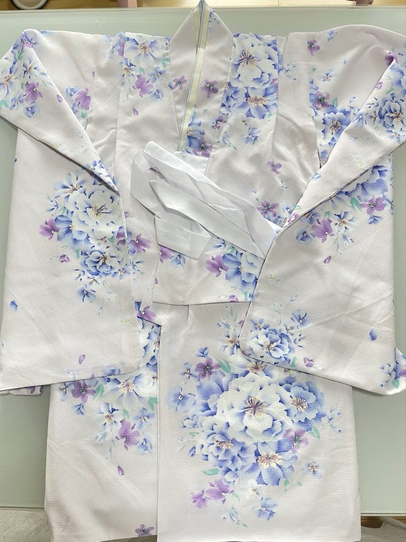 七五三 着物 被布セット 水色 花柄
