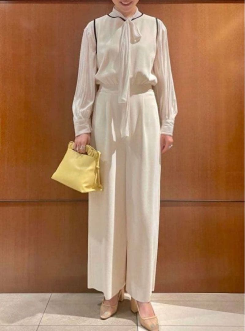 Ballsey ミラノリブ オールインワン 白 36 トゥモローランド