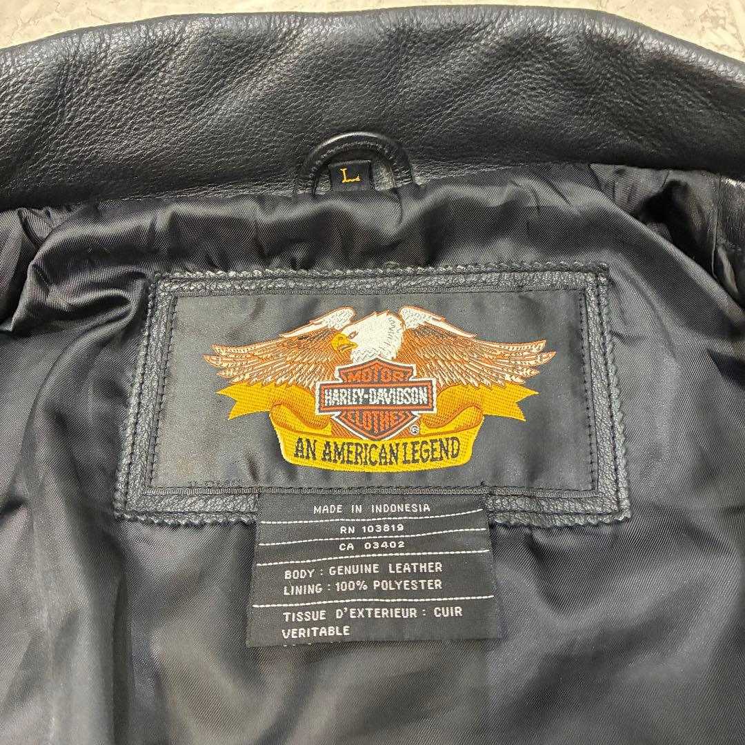 s*i様 Harley-Davidson　レザージャケット　ファイヤーパターン