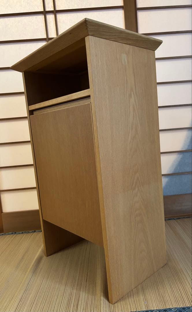 カンディハウスの電話台 引き出し付き