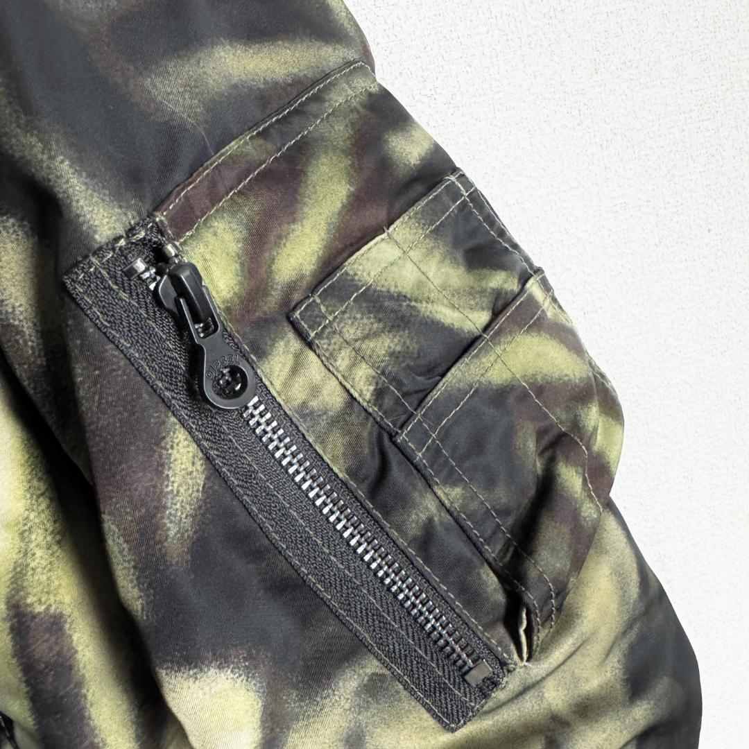 【新品☆ゼブラ柄☆高価モデル】ディーゼル ボンバージャケット 希少サイズ