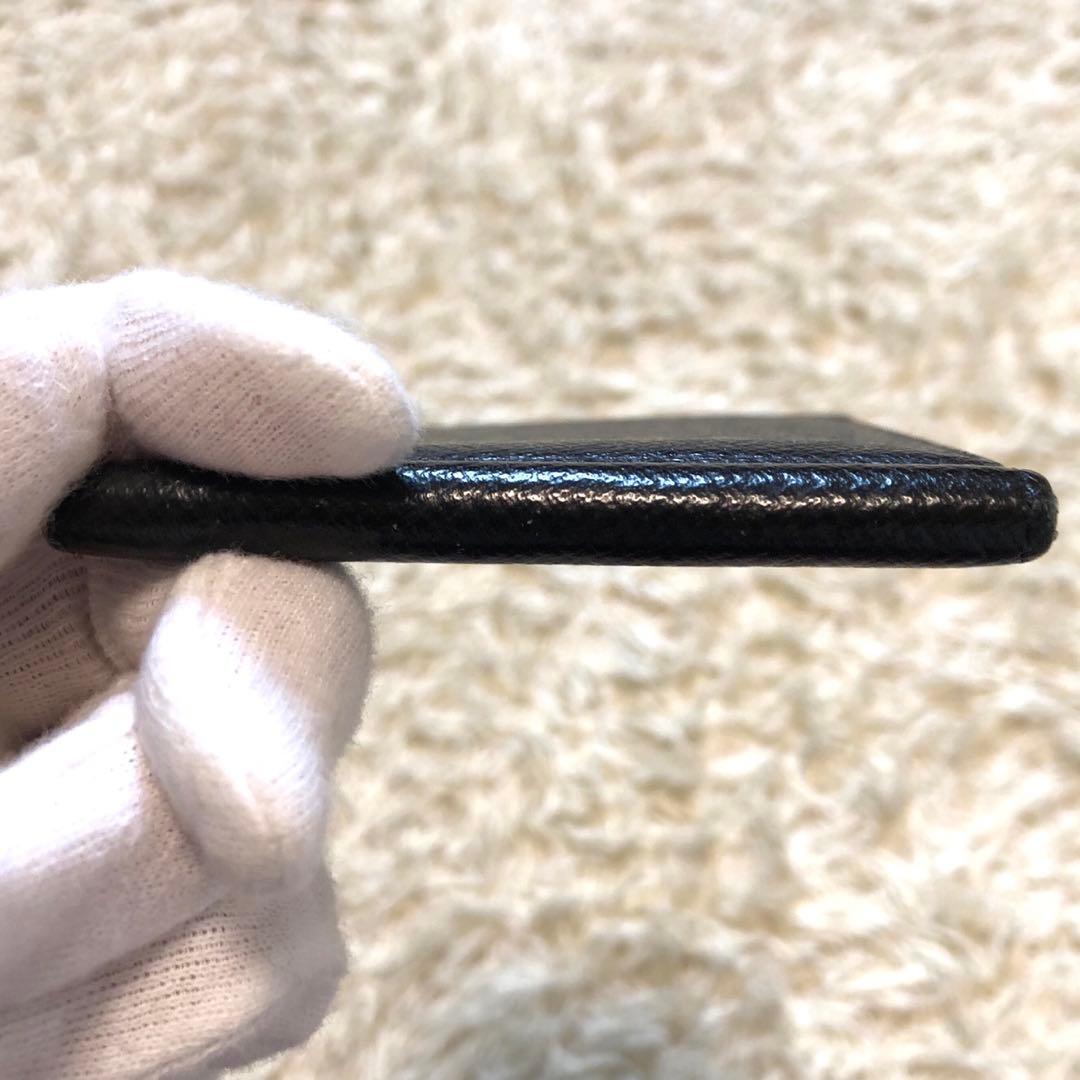 極美品✨ルイヴィトン タイガ　マネークリップ　レザー　折り財布 ブラック