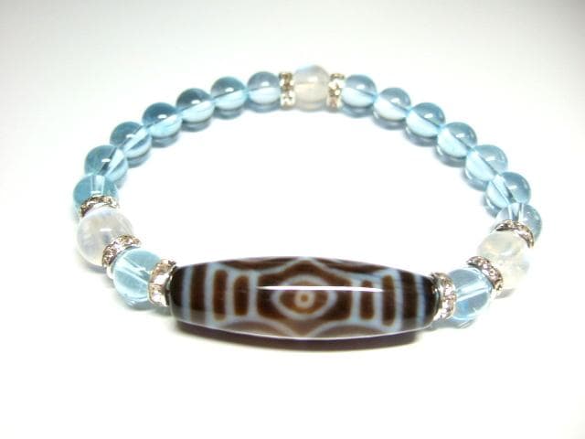 龍眼天珠/ブルートパーズ