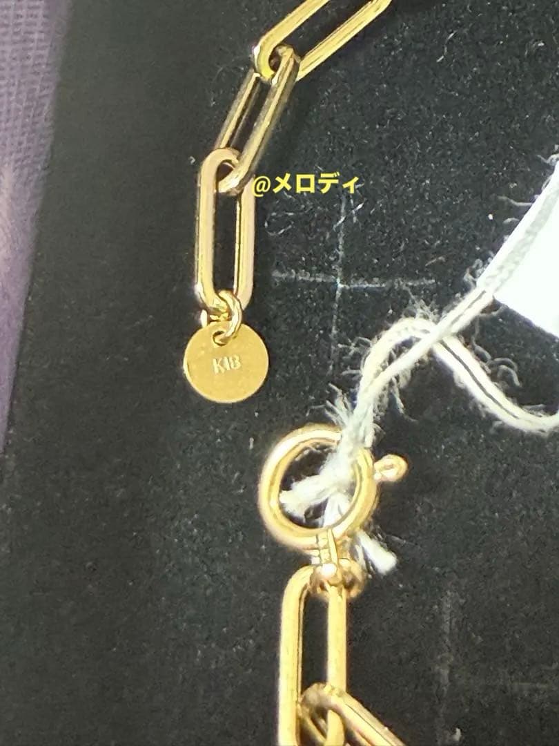 18kゴールドリンクチェーンブレスレット