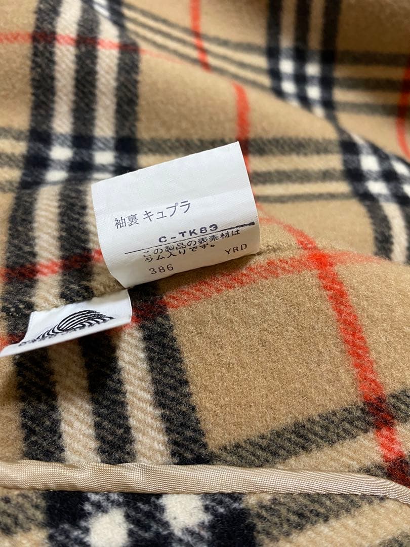 ダブルフェイス✨バーバリーズ　ダブルチェスターコート　ノバチェック　キャメル　S