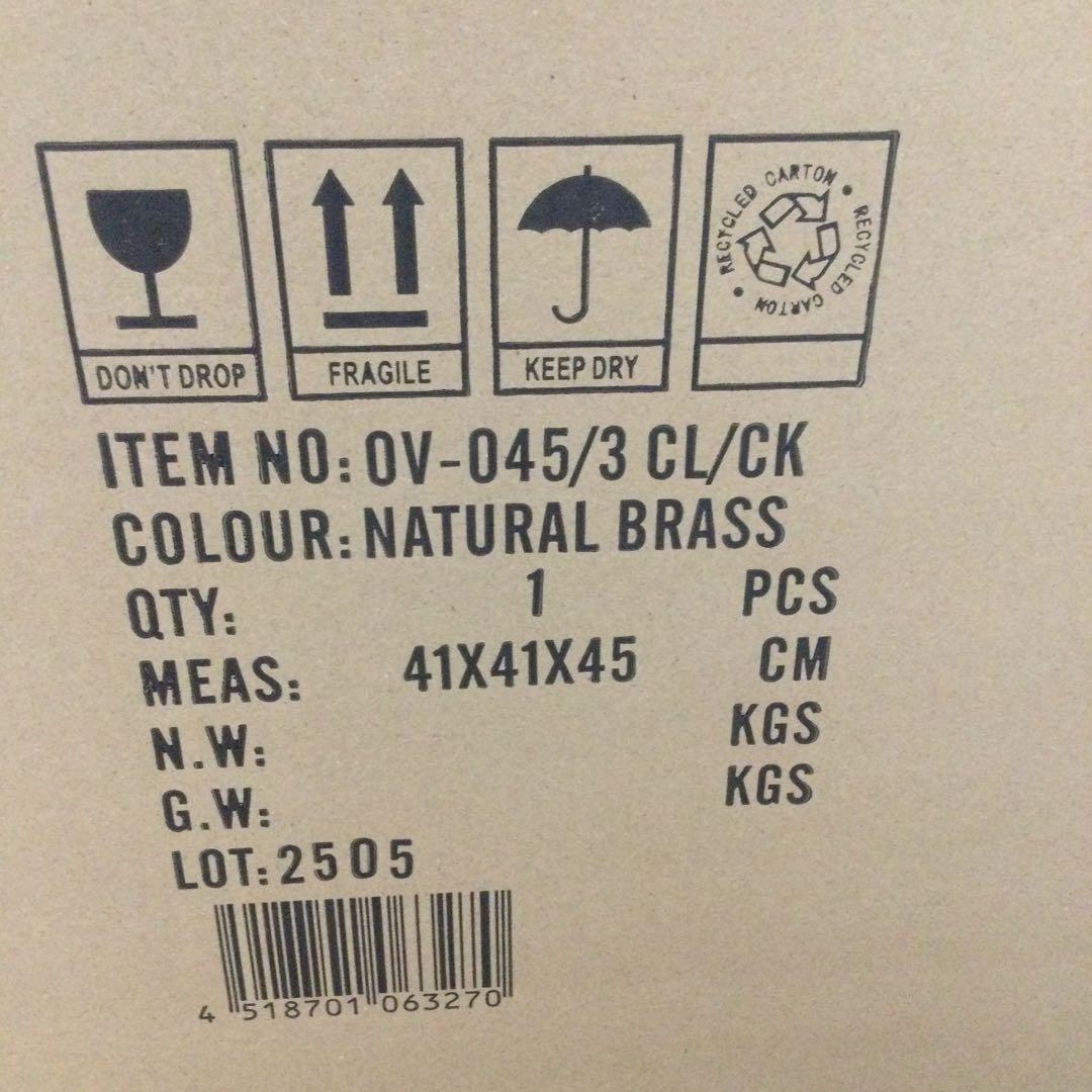 未使用 ペンダントライト 3灯 OV-045-3 クラック LED対応