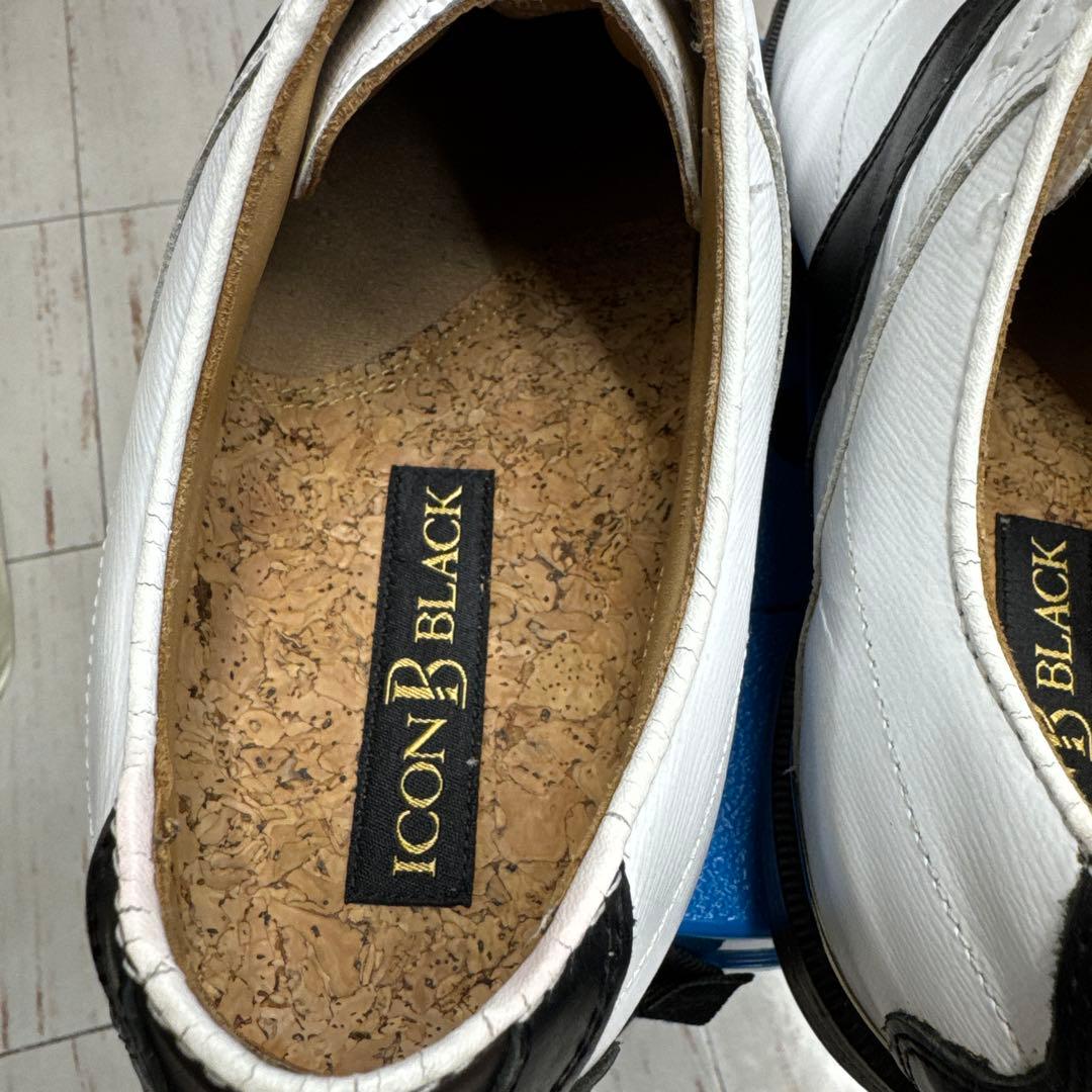 ICON BLACK ゴルフシューズ ホワイト/ブラック