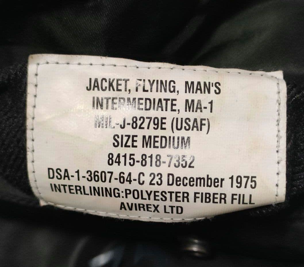 AVIREX フライトジャケット MA-1 REBUILD COLLECTION