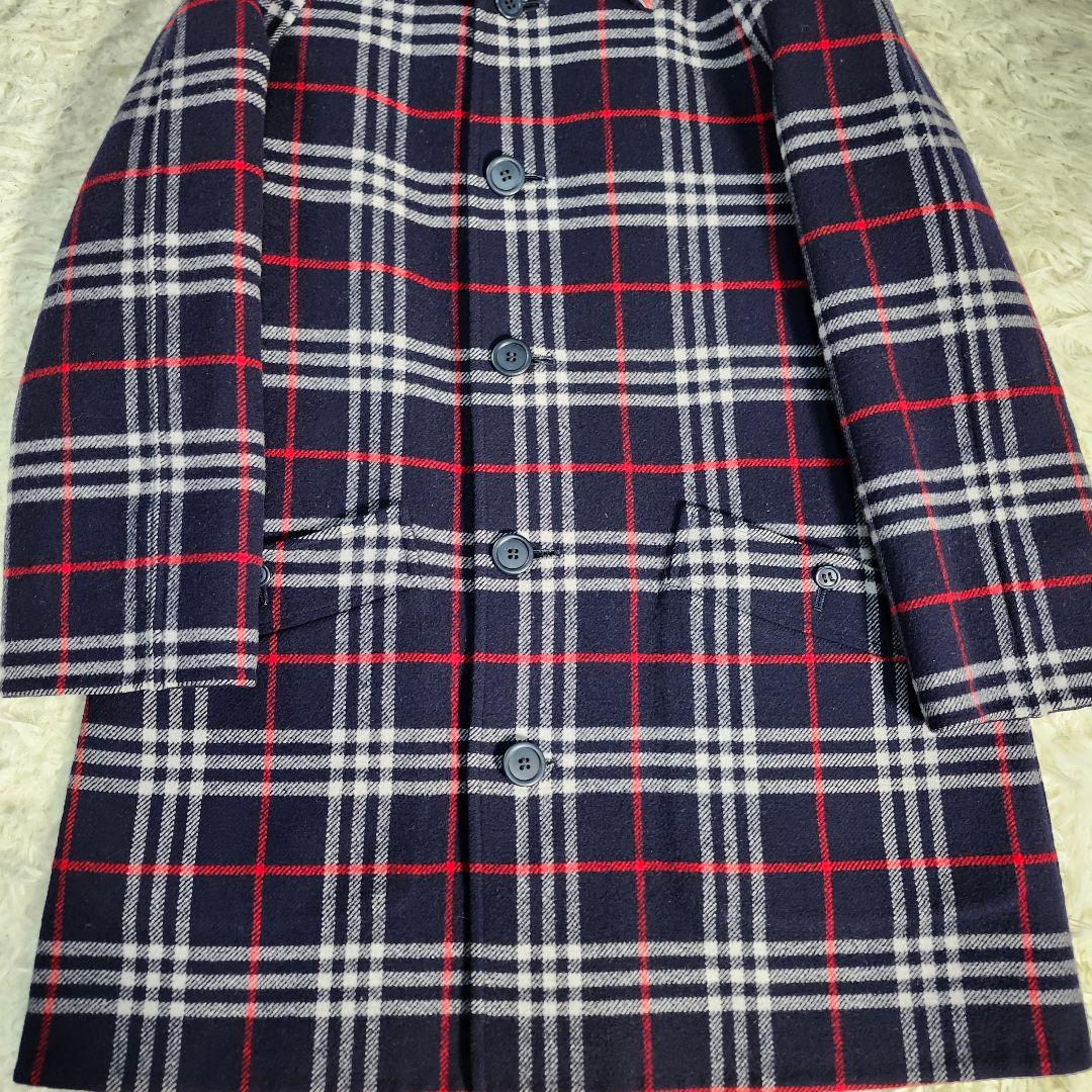 専用　売約済み　バーバリー リバーシブルコート ダブルフェイス ネイビー　7号