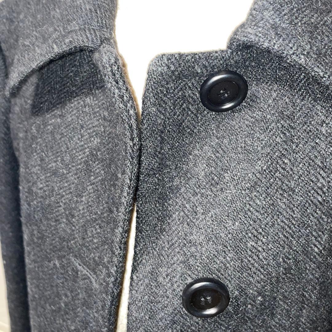 プラダ　ダークグレー コート　美品　レディース