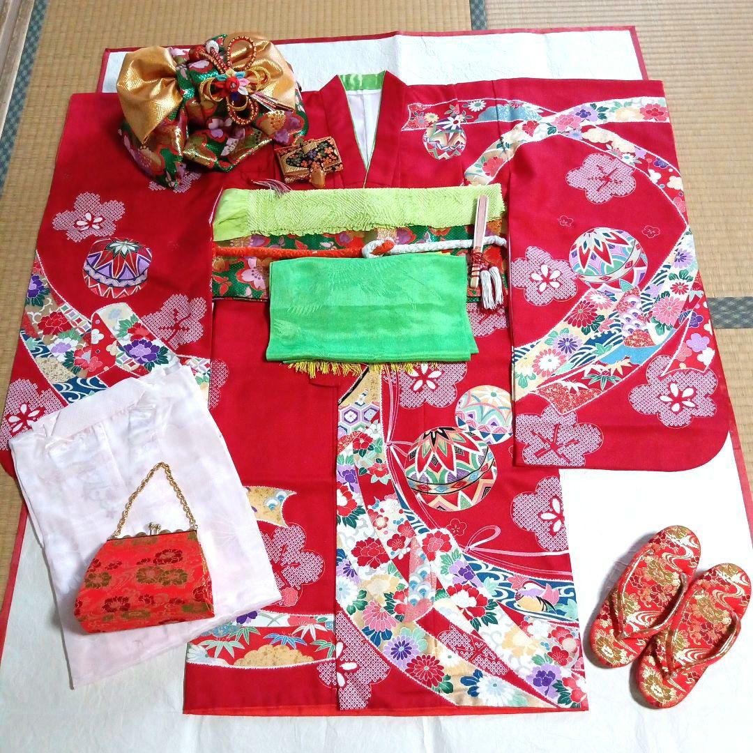 七五三　七歳　着物・結び帯・フルセット(17)