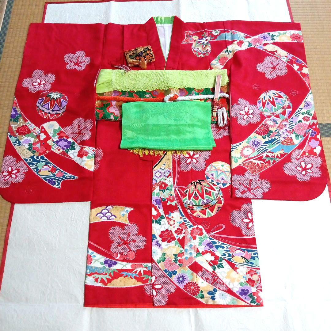 七五三　七歳　着物・結び帯・フルセット(17)