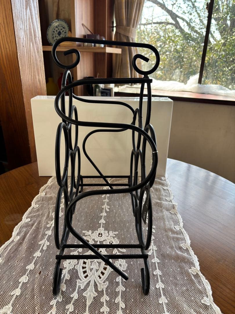 ブラックワインラック 最大6本収納