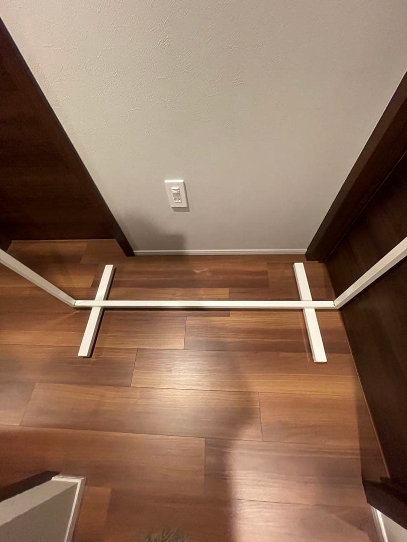 アイアン　インダストリアル　ホワイト　ハンガーラック　セミオーダー　業務用