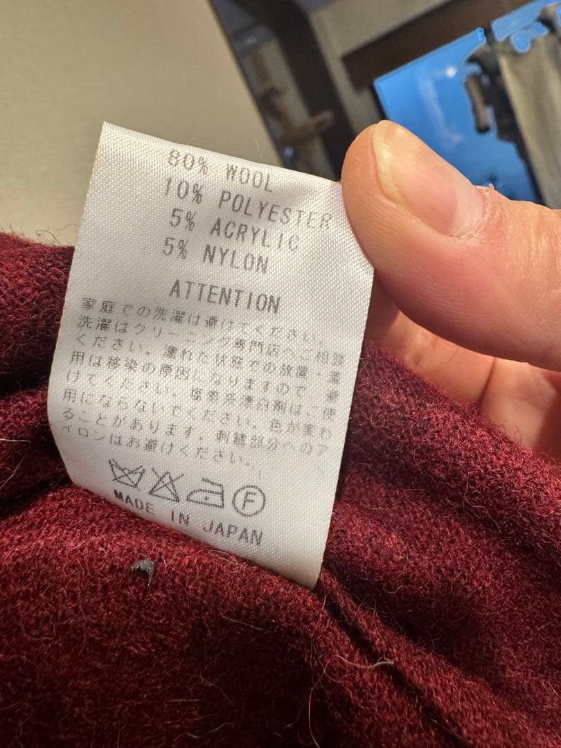 RUDE GALLERY バーガンディ 長袖シャツ