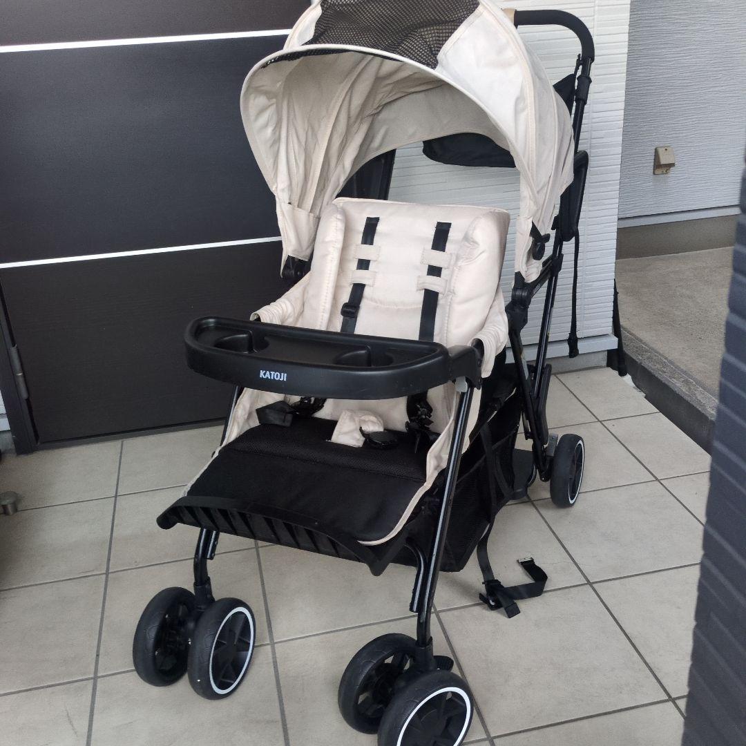 【lateski様レインカバーなし】カトージ　2人でゴー　2人乗りベビーカー