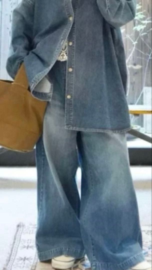 ジャーナルスタンダードラックス12OZデニム タックペインターパンツ　サイズS