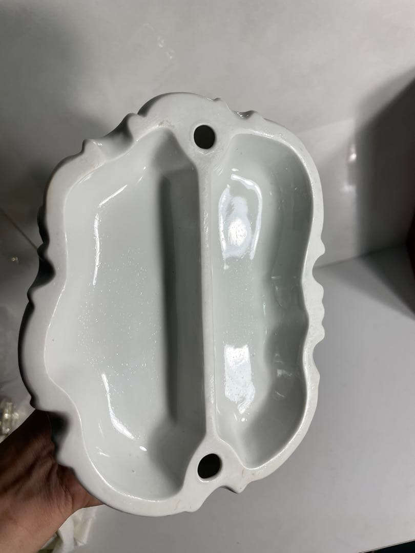 ドレスデン風 ロココ調 陶器フィギュリン 貴族男女 ピアノとヴァイオリン装飾置物