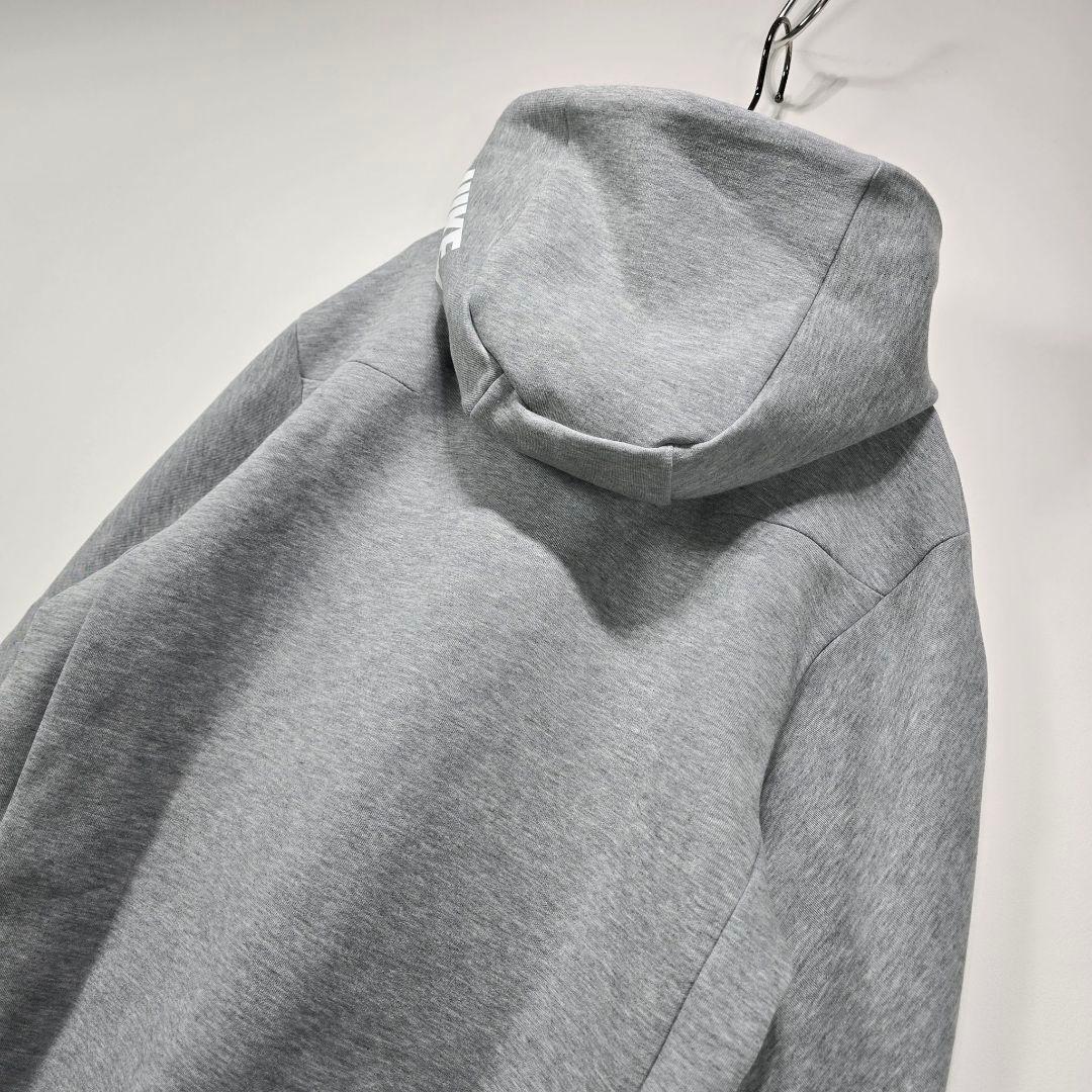 NIKE　テック　フリース　フルジップ　フーディー　パーカー　M　グレー　古着