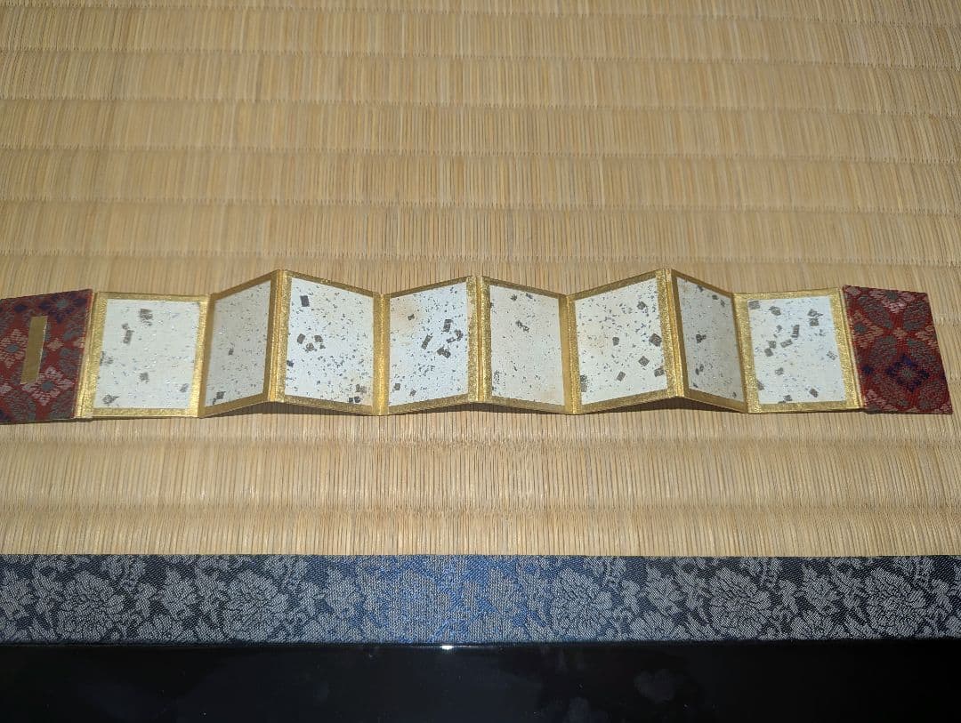 稀少！古い雛道具　花の絵の折り本