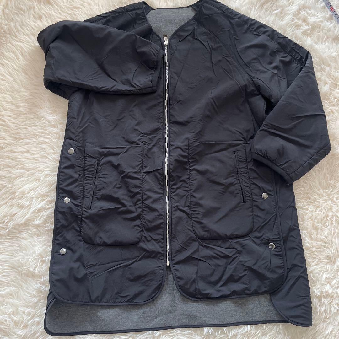 Wrapin nine9 完売品黒サイドスリットオーバーサイズコートジャケット