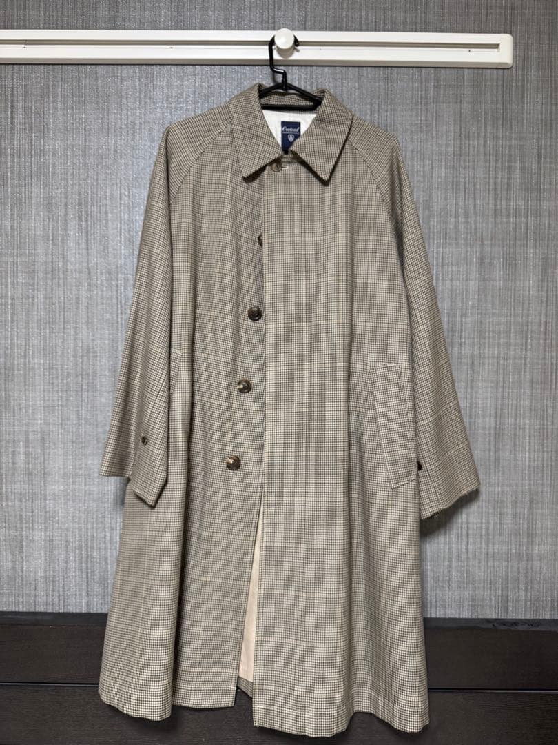 Orcival 千鳥格子柄 ステンカラーコート