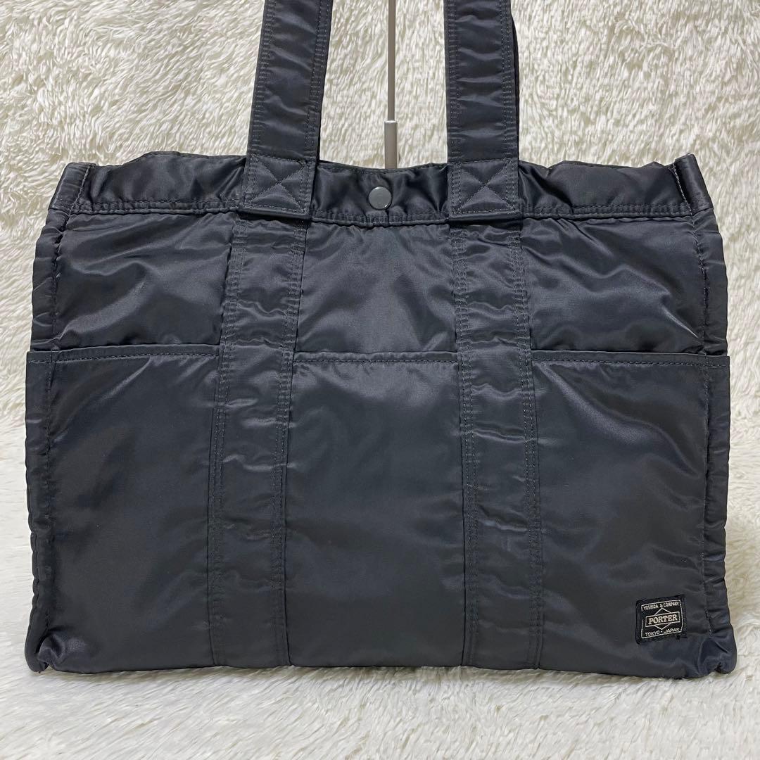 希少✨ヘッドポーター　廃盤品　トートバッグ　Lサイズ　美品　ブラック　タンカー