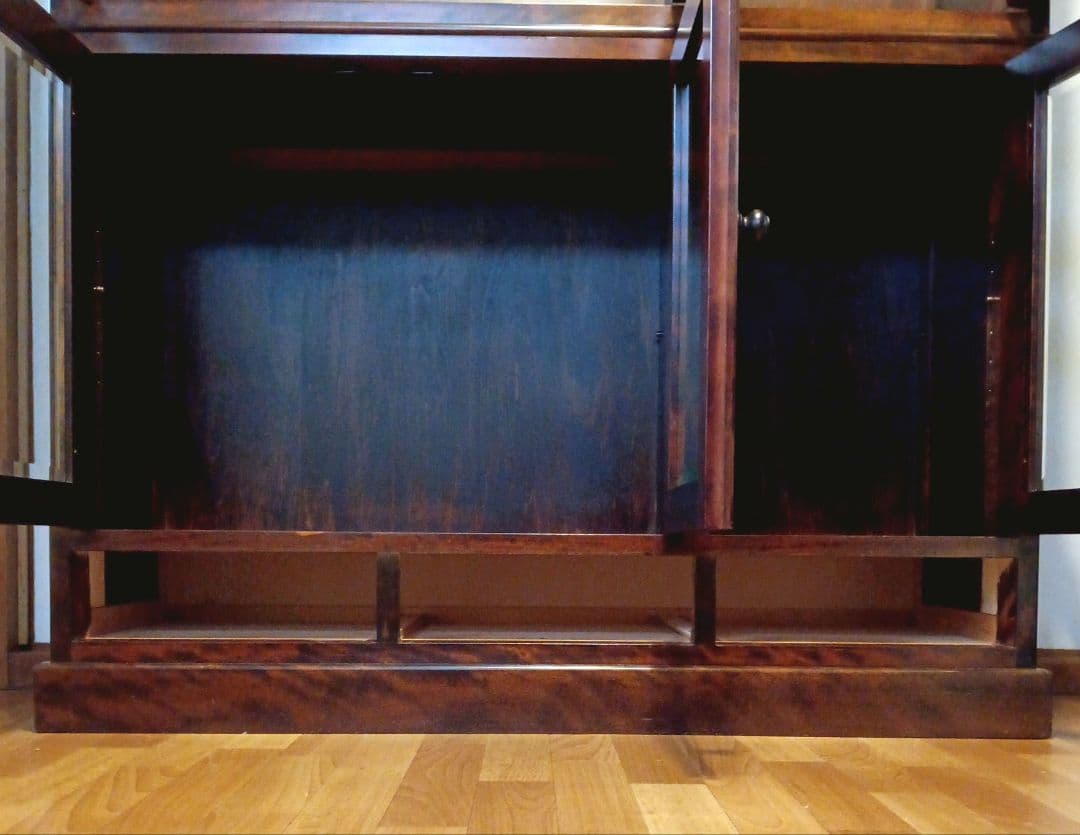 ガラスキャビネット 本棚　ディスプレイケース　書棚　ブックシェルフ