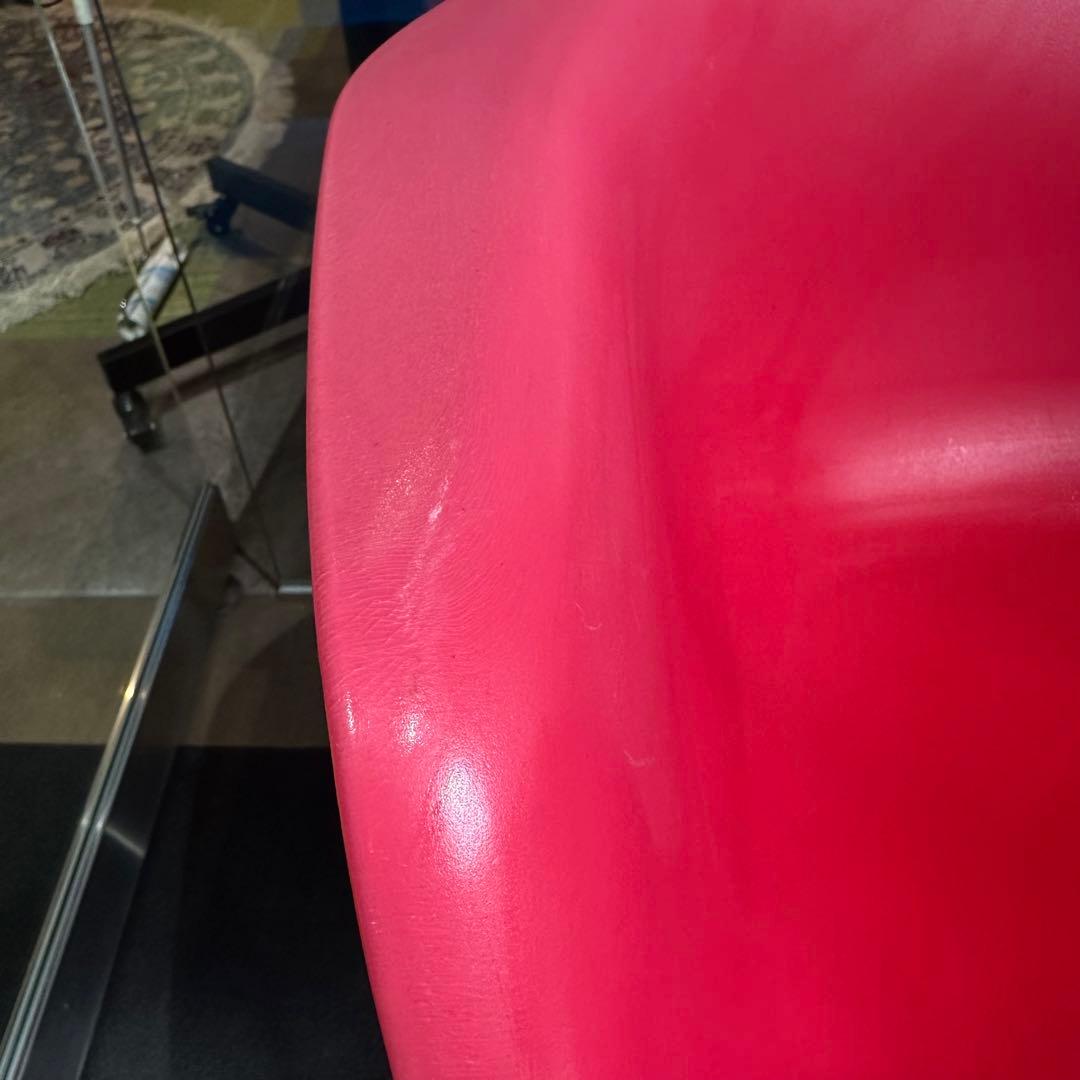 イームズ アームシェルチェア レッド ミッドセンチュリー エッフェルベース　1台