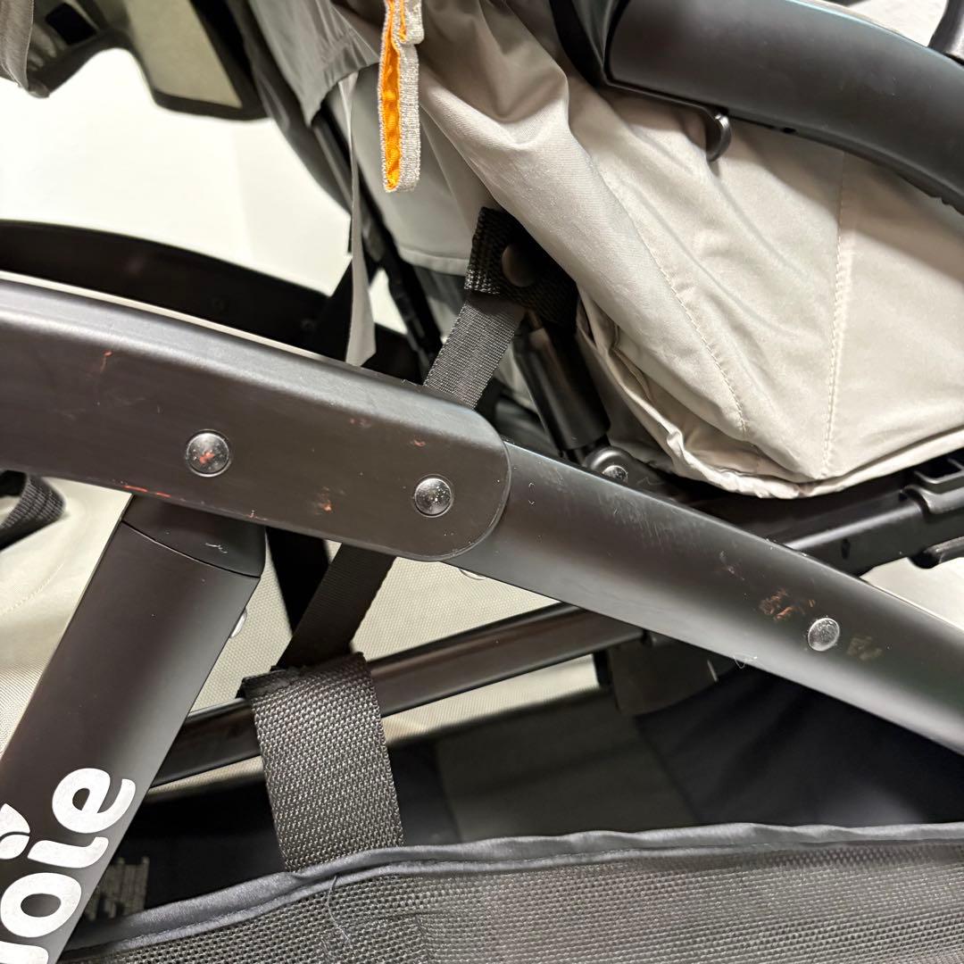 ホームクリーニング済み✨joie エヴァライトデュオ 二人乗りベビーカー グレー