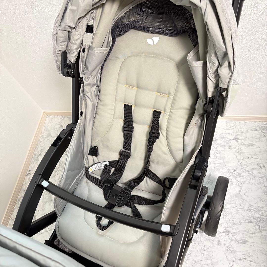 ホームクリーニング済み✨joie エヴァライトデュオ 二人乗りベビーカー グレー