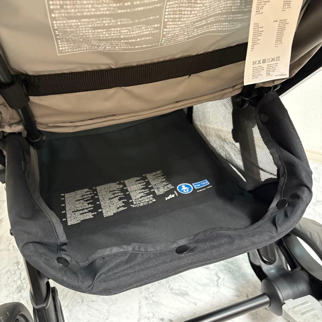 ホームクリーニング済み✨joie エヴァライトデュオ 二人乗りベビーカー グレー