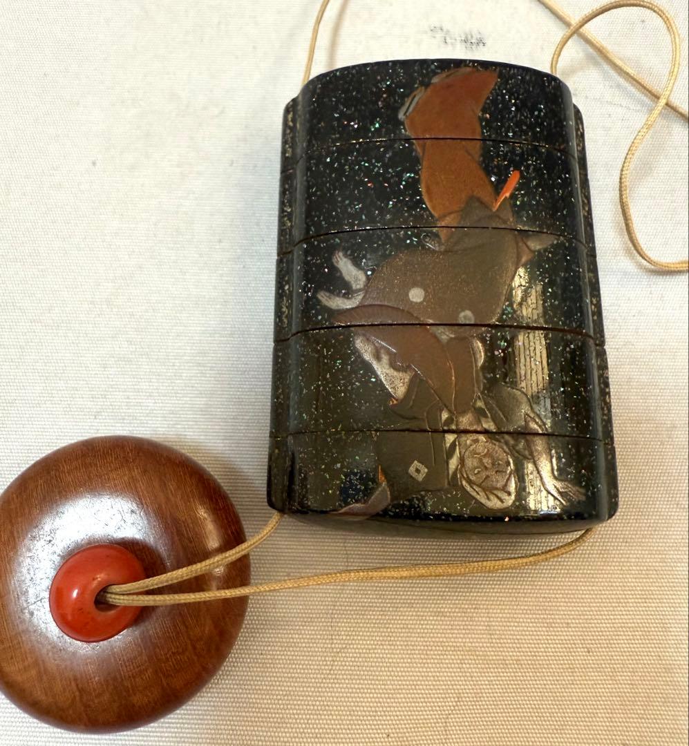 阿波踊り蒔絵　印籠