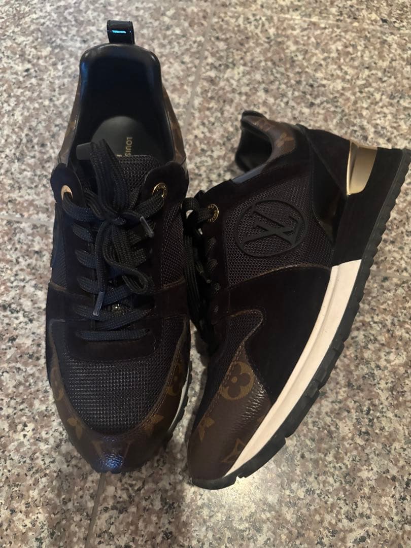 Louis Vuitton ブラック/ブラウン スニーカー 美品38